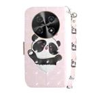 For Huawei nova 12i 4G Global 3D Colored Horizontal Flip Leather Phone Case(Heart Panda) - 3