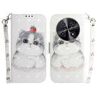 For Huawei nova 12i 4G Global 3D Colored Horizontal Flip Leather Phone Case(Cute Cat) - 1