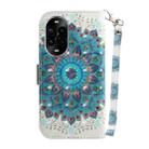 For Huawei nova 13 Pro 3D Colored Horizontal Flip Leather Phone Case(Peacock Wreath) - 3