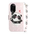 For Huawei nova 13 Pro 3D Colored Horizontal Flip Leather Phone Case(Heart Panda) - 3