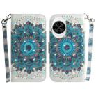 For Huawei nova 14 3D Colored Horizontal Flip Leather Phone Case(Peacock Wreath) - 1