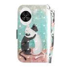 For Huawei nova 14 3D Colored Horizontal Flip Leather Phone Case(Black White Cat) - 3