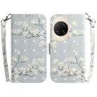 For Huawei nova 14 Ultra 3D Colored Horizontal Flip Leather Phone Case(Magnolia) - 1