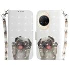 For Huawei nova 14 Ultra 3D Colored Horizontal Flip Leather Phone Case(Pug) - 1