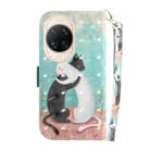 For Huawei nova 14 Ultra 3D Colored Horizontal Flip Leather Phone Case(Black White Cat) - 3