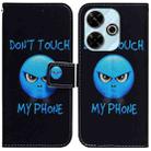 For Xiaomi Redmi 13 4G Coloured Drawing Flip Leather Phone Case(Anger) - 1
