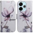 For Xiaomi Redmi 13 4G Coloured Drawing Flip Leather Phone Case(Magnolia) - 1