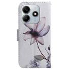 For Redmi Note 14 5G Coloured Drawing Flip Leather Phone Case(Magnolia) - 3