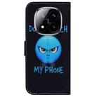 For Redmi Note 14 Pro / Note 14 Pro+ 5G Coloured Drawing Flip Leather Phone Case(Anger) - 3