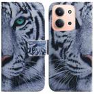 For Redmi 15C 4G 173.1mm / 15C 5G 173.1mm Coloured Drawing Flip Leather Phone Case(Tiger) - 1
