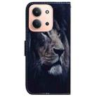 For Redmi 15C 4G 173.1mm / 15C 5G 173.1mm Coloured Drawing Flip Leather Phone Case(Lion) - 3
