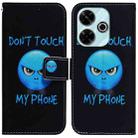 For Xiaomi Poco M6 4G Coloured Drawing Flip Leather Phone Case(Anger) - 1