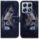 For Xiaomi 14T Pro Coloured Drawing Flip Leather Phone Case(Lion) - 1