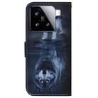 For Xiaomi 15 Coloured Drawing Flip Leather Phone Case(Wolf and Dog) - 3