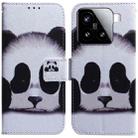 For Xiaomi 15 Coloured Drawing Flip Leather Phone Case(Panda) - 1