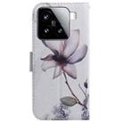 For Xiaomi 15 Coloured Drawing Flip Leather Phone Case(Magnolia) - 3