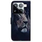 For Xiaomi 15 Pro Coloured Drawing Flip Leather Phone Case(Lion) - 3