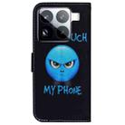 For Xiaomi 15 Pro Coloured Drawing Flip Leather Phone Case(Anger) - 3