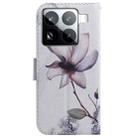 For Xiaomi 15 Pro Coloured Drawing Flip Leather Phone Case(Magnolia) - 3
