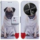 For Huawei nova 12i 4G Global Coloured Drawing Flip Leather Phone Case(Pug) - 1