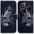 For Huawei nova 12i 4G Global Coloured Drawing Flip Leather Phone Case(Lion) - 1