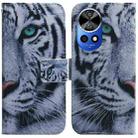 For Huawei nova 12 Ultra Coloured Drawing Flip Leather Phone Case(Tiger) - 1