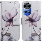For Huawei nova 12 Ultra Coloured Drawing Flip Leather Phone Case(Magnolia) - 1