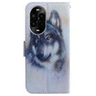 For Huawei nova 13 Pro Coloured Drawing Flip Leather Phone Case(White Wolf) - 3