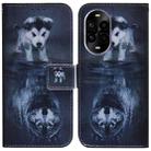 For Huawei nova 13 Pro Coloured Drawing Flip Leather Phone Case(Wolf and Dog) - 1