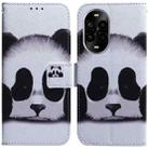 For Huawei nova 13 Pro Coloured Drawing Flip Leather Phone Case(Panda) - 1