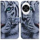 For Huawei nova 14 Coloured Drawing Flip Leather Phone Case(Tiger) - 1