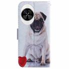 For Huawei nova 14 Coloured Drawing Flip Leather Phone Case(Pug) - 3