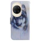 For Huawei nova 14 Ultra Coloured Drawing Flip Leather Phone Case(White Wolf) - 3