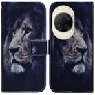 For Huawei nova 14 Ultra Coloured Drawing Flip Leather Phone Case(Lion) - 1