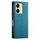 For Xiaomi Redmi 13C 4G / Redmi 13R Side Buckle Magnetic Frosted Leather Phone Case(Blue) - 3