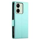 For Xiaomi Redmi 13C 4G / Redmi 13R Side Buckle Magnetic Frosted Leather Phone Case(Mint Green) - 3