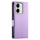 For Xiaomi Redmi 13C 4G / Redmi 13R Side Buckle Magnetic Frosted Leather Phone Case(Purple) - 3