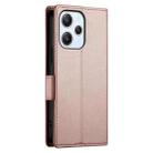 For Xiaomi Redmi 12 4G/5G / Note 12R Side Buckle Magnetic Frosted Leather Phone Case(Rose Gold) - 3