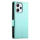 For Xiaomi Redmi 12 4G/5G / Note 12R Side Buckle Magnetic Frosted Leather Phone Case(Mint Green) - 3