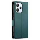 For Xiaomi Redmi 12 4G/5G / Note 12R Side Buckle Magnetic Frosted Leather Phone Case(Dark Green) - 3