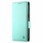 For Xiaomi Redmi Note 12 Global India Side Buckle Magnetic Frosted Leather Phone Case(Mint Green) - 2