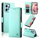 For Xiaomi Redmi Note 12 4G Global Side Buckle Magnetic Frosted Leather Phone Case(Mint Green) - 1