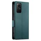 For Xiaomi Redmi Note 12S 4G Side Buckle Magnetic Frosted Leather Phone Case(Dark Green) - 3