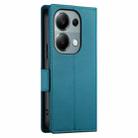 For Xiaomi Redmi Note 13 Pro 4G Side Buckle Magnetic Frosted Leather Phone Case(Blue) - 3