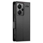 For Xiaomi Redmi Note 13 Pro+ Side Buckle Magnetic Frosted Leather Phone Case(Black) - 3