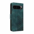 For Google Pixel 9 Pro XL Embossed Rhombus Starry Leather Phone Case(Green) - 3