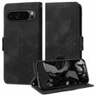 For Google Pixel 9 Pro XL Embossed Rhombus Starry Leather Phone Case(Black) - 1