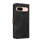 For Google Pixel 8a Embossed Rhombus Starry Leather Phone Case(Black) - 3
