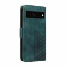 For Google Pixel 7 Pro Embossed Rhombus Starry Leather Phone Case(Green) - 3