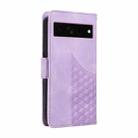 For Google Pixel 7 Pro Embossed Rhombus Starry Leather Phone Case(Purple) - 3
